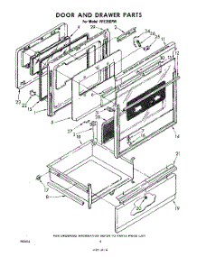 06 - Door And Drawer parts for Whirlpool RFE390PW / from AppliancePartsPros.com