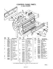 08 - Control Panel parts for Whirlpool RFE390PW / from AppliancePartsPros.com