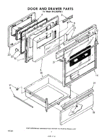 06 - Door And Drawer parts for Whirlpool RFE390PW1 / from AppliancePartsPros.com