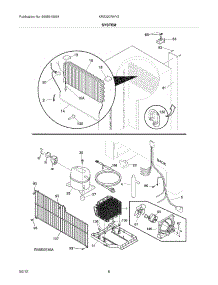 07 - System parts for Frigidaire Freezer KRS220RHY3 / from AppliancePartsPros.com