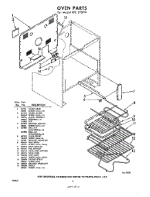 06 - Section parts for Whirlpool RFE395PW / from AppliancePartsPros.com