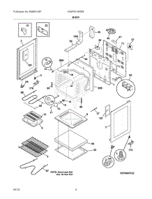 05 - Body parts for Frigidaire Range KAEF3016MWE / from AppliancePartsPros.com
