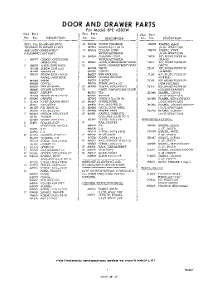 05 - Section parts for Whirlpool RFE4200W / from AppliancePartsPros.com
