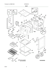 05 - Body parts for Frigidaire Range KEF355XSD / from AppliancePartsPros.com