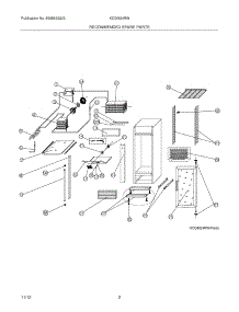 03 - Recommended Spare Parts parts for Frigidaire Refrigerator KCGM24RW / from AppliancePartsPros.com