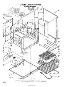 04 - Oven parts for Whirlpool RFE4900W / from AppliancePartsPros.com