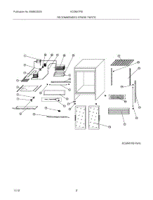 03 - Recommended Spare Parts parts for Frigidaire Refrigerator KCGM47RB / from AppliancePartsPros.com