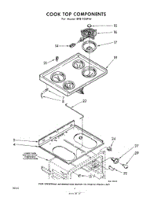 04 - Cook Top parts for Whirlpool RFE950PW / from AppliancePartsPros.com
