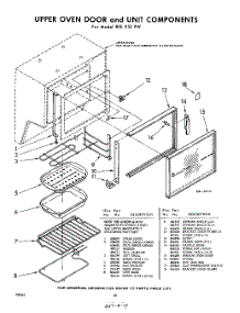 10 - Upper Oven Door And Unit parts for Whirlpool RFE950PW / from AppliancePartsPros.com