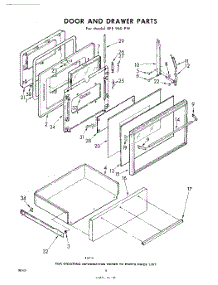 08 - Door And Drawer parts for Whirlpool RFE960PW / from AppliancePartsPros.com
