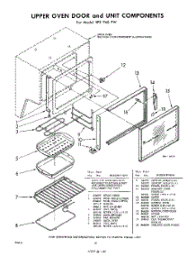 10 - Upper Oven Door And Unit parts for Whirlpool RFE960PW / from AppliancePartsPros.com