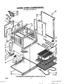06 - Lower Oven Components parts for Whirlpool RFE970PW / from AppliancePartsPros.com