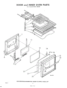 04 - Door And Inner Over parts for Whirlpool RFM2800P / from AppliancePartsPros.com