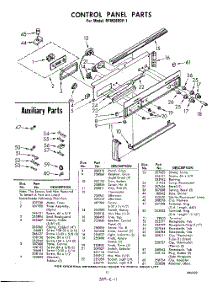11 - Control Panel parts for Whirlpool RFM2800P1 / from AppliancePartsPros.com
