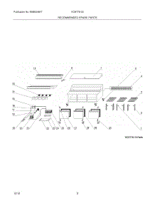 03 - Recommended Spare Parts parts for Frigidaire Refrigerator KCMT70-30 / from AppliancePartsPros.com
