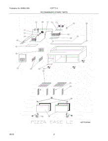 03 - Recommended Spare Parts parts for Frigidaire Refrigerator KCPT72-9 / from AppliancePartsPros.com