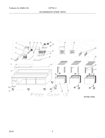 03 - Recommended Spare Parts parts for Frigidaire Refrigerator KCPT92-12 / from AppliancePartsPros.com