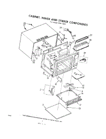 04 - Cabinet, Hinge And Stirrer parts for Whirlpool RFM7800 / from AppliancePartsPros.com
