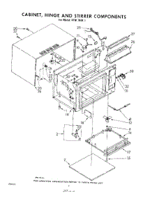 04 - Cabinet, Hinge And Stirrer parts for Whirlpool RFM78001 / from AppliancePartsPros.com