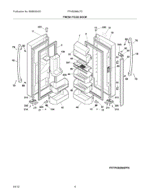 05 - Fresh Food Doors parts for Frigidaire Refrigerator FPHB2899LFD / from AppliancePartsPros.com