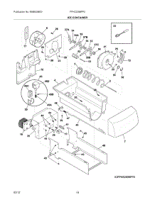 17 - Ice Container parts for Frigidaire Refrigerator FPHC2399PF0 / from AppliancePartsPros.com