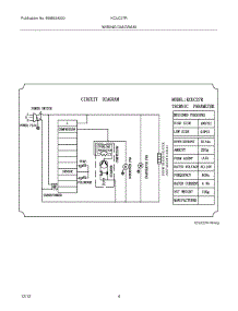 04 - Wiring Diagram parts for Frigidaire Refrigerator KCUC27R / from AppliancePartsPros.com