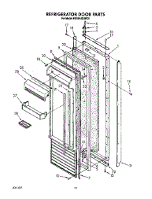 09 - Refrigerator Door parts for Kitchenaid Refrigerator KSSS48DAX00 / from AppliancePartsPros.com