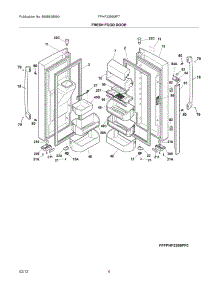 05 - Fresh Food Doors parts for Frigidaire Refrigerator FPHF2399MF7 / from AppliancePartsPros.com