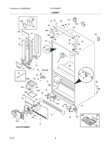 07 - Cabinet parts for Frigidaire Refrigerator FPHF2399MF7 / from AppliancePartsPros.com