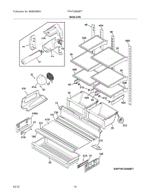 09 - Shelves parts for Frigidaire Refrigerator FPHF2399MF7 / from AppliancePartsPros.com