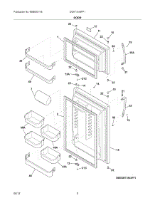 03 - Doors parts for Frigidaire Refrigerator DGHT1844PF1 / from AppliancePartsPros.com