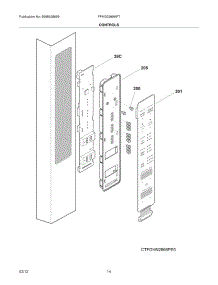 13 - Controls parts for Frigidaire Refrigerator FPHG2399MF7 / from AppliancePartsPros.com
