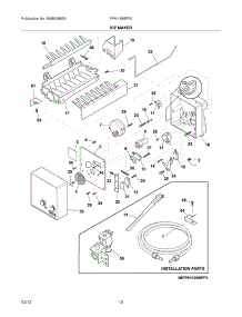 11 - Ice Maker parts for Frigidaire Refrigerator FPHI1888PF0 / from AppliancePartsPros.com