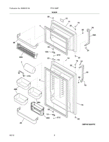 03 - Doors parts for Frigidaire Refrigerator FPHI1888PF2 / from AppliancePartsPros.com