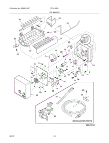 11 - Ice Maker parts for Frigidaire Refrigerator FFHI1826LB8 / from AppliancePartsPros.com
