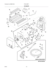 11 - Ice Maker parts for Frigidaire Refrigerator FPHI2188PF1 / from AppliancePartsPros.com