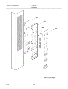 13 - Controls parts for Frigidaire Refrigerator FPHN2899LF9 / from AppliancePartsPros.com