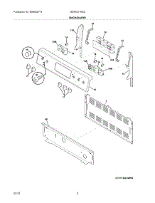 03 - Backguard parts for Frigidaire Range LEEF3021MSC / from AppliancePartsPros.com