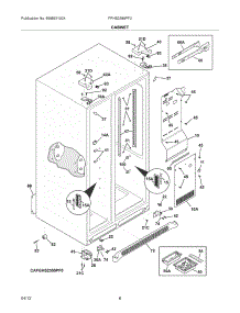 07 - Cabinet parts for Frigidaire Refrigerator FPHS2399PF0 / from AppliancePartsPros.com
