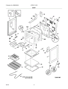 05 - Body parts for Frigidaire Range LFEF3017LWD / from AppliancePartsPros.com