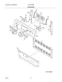 03 - Backguard parts for Frigidaire Range LFEF3019MBF / from AppliancePartsPros.com