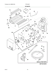 11 - Ice Maker parts for Frigidaire Refrigerator FFHI2126PB2 / from AppliancePartsPros.com
