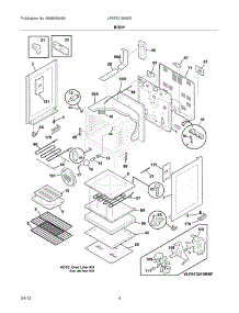 05 - Body parts for Frigidaire Range LFEF3019MSG / from AppliancePartsPros.com