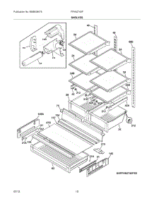 09 - Shelves parts for Frigidaire Refrigerator FFHN2740PP0 / from AppliancePartsPros.com