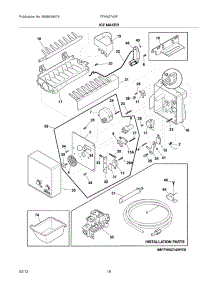 15 - Ice Maker parts for Frigidaire Refrigerator FFHN2740PP0 / from AppliancePartsPros.com