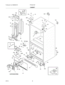 07 - Cabinet parts for Frigidaire Refrigerator FFHN2740PS0 / from AppliancePartsPros.com