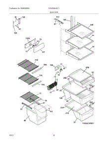 09 - Shelves parts for Frigidaire Refrigerator DGUS2645LF1 / from AppliancePartsPros.com