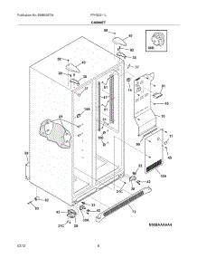 07 - Cabinet parts for Frigidaire Refrigerator FFHS2311LB9 / from AppliancePartsPros.com