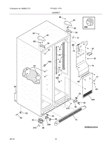 07 - Cabinet parts for Frigidaire Refrigerator FFHS2311PF0 / from AppliancePartsPros.com