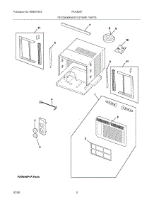 03 - Recommended Spare Parts parts for Frigidaire Air Conditioner FAX050S7A18 / from AppliancePartsPros.com